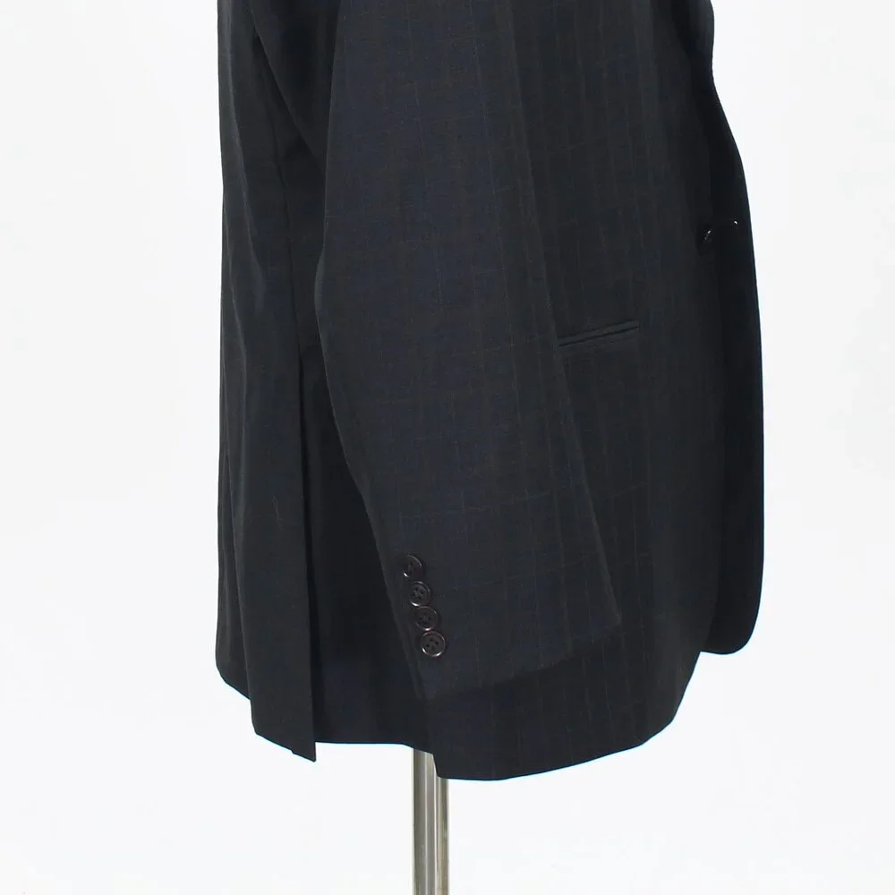 Armani Collezioni 44R Gray Blazer Sport Coat Jacket 2-Button Check T914